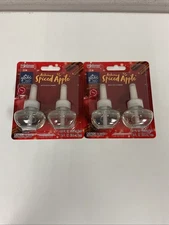 Glade PlugIns Autumn Spiced Apple Scented Oil Air Freshener Refills- Lot Of 2