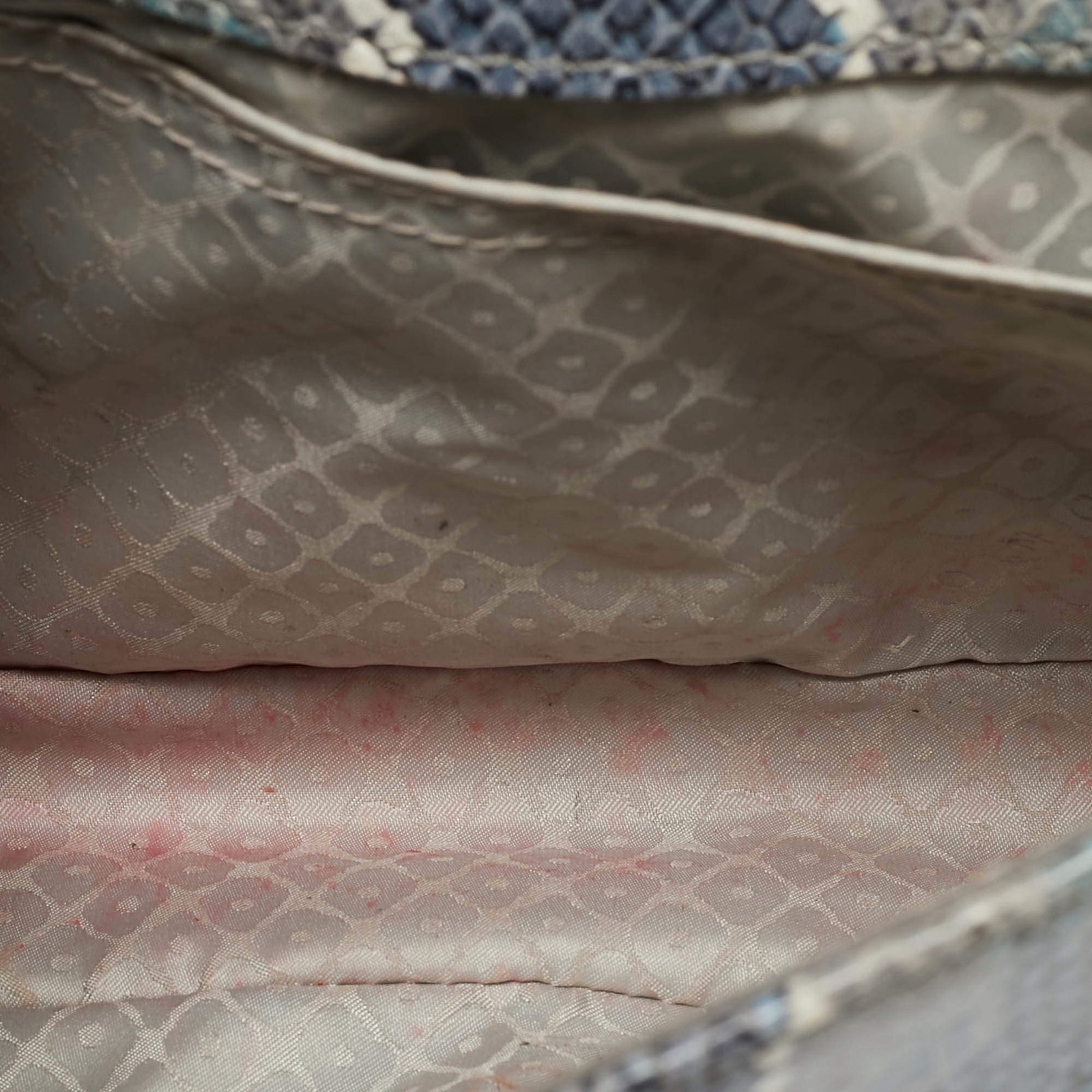 Longchamp Amazone Blue Python Embossed Leather Cr… - image 7