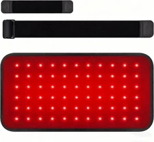 Red Light Therapy Mat with Dual 660nm & 850nm LEDs, Adjustable Strap & Extension
