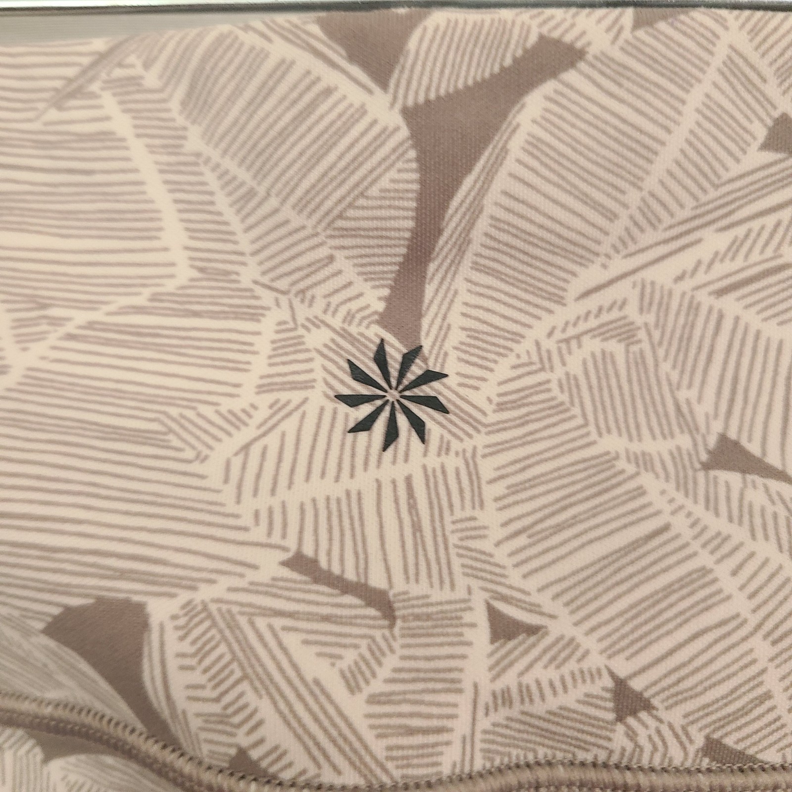 Athleta Sz S Gray Leaf Pattern Solid Back Active … - image 4