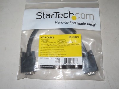 Startech.com VGA Cable 1Ft HD15 Male/Male Monitor Cable