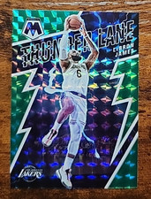 2021-22 Panini Mosaic - Thunder Lane LeBron James #6 Green Mosaic Prizm  126