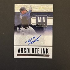 2021 Absolute Baseball Royce Lewis Autograph 8/25. Abaolute Ink Silver Foil