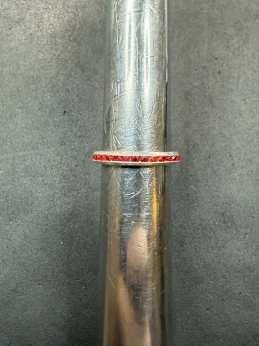 2.5g VTG Sterling Silver 925 CZ Eternity Ring Size 7 Jewelry Lot O