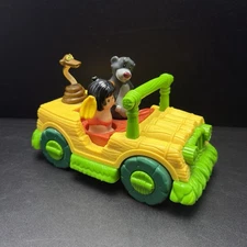 Fisher Price Little People Jungle Book Disney Jeep Mowgli Laa Baloo Snake Yellow