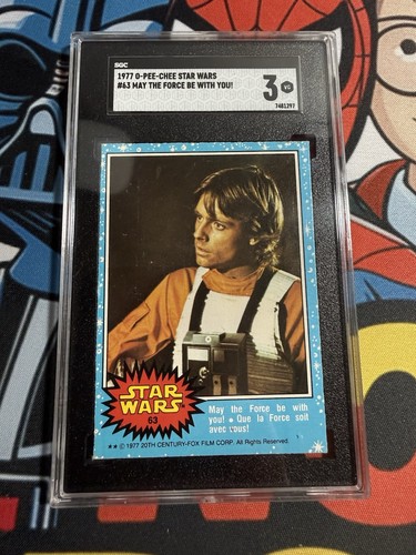 1977 OPC Star Wars #63 May the Force be with you! — SGC 3