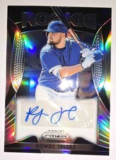 ROWDY TELLEZ 2019 PANINI PRIZM ROOKIE AUTO HOLO REFRACTOR ROOKIE CARD-BRAVES. rookie card picture