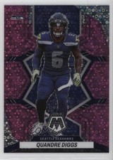 2022 Panini Mosaic No Huddle Pink Mosaic Prizm 19/20 Quandre Diggs #173 1h9h