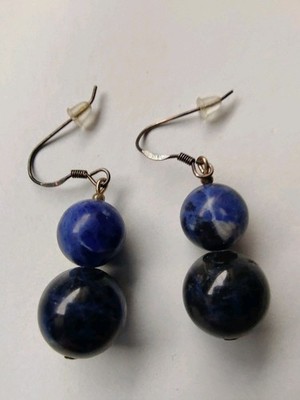 Ivens? A. Pauly? J. Williams? Ricarda? HSE QVC Ohrringe blaue Steine Silber neu