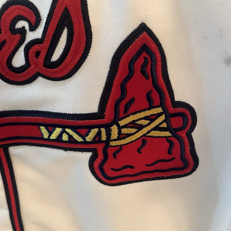 Wilson Atlanta Braves Jersey # 29 John Smoltz Autograph Auto Men Size 48 Game - Image 3 of 4