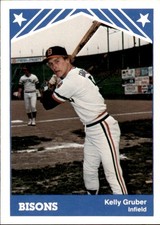 1983 Buffalo Bisons TCMA #16 Kelly Gruber Houston Texas TX - NM Baseball Card