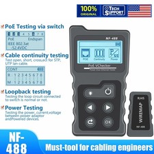 NF-488 POE Tester For Power Over Ethernet Network Cable Continuity Check