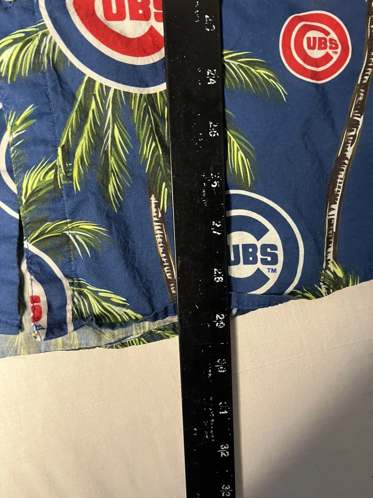 Chicago Cubs Hawaiian Shirt Men’s Large Palm Tree Print