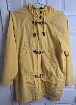 Rare VTG MACKINTOSH New England Unisex Fireman Jacket Yellow Size Small