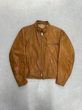 70s Schott Brown Leather Cafe Racer Jacket