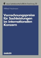 Verrechnungspreise FüR Sachleistungen Im Internationalen Konzern Wilfried Hackma