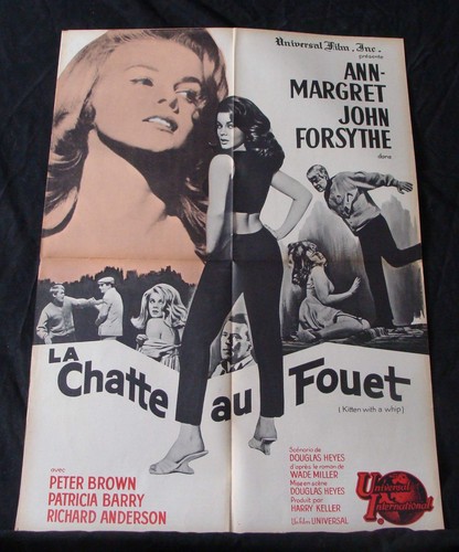 KITTEN WITH A WHIP movie poster ANN MARGRET Original 1965 FRENCH - Picture 4 of 4