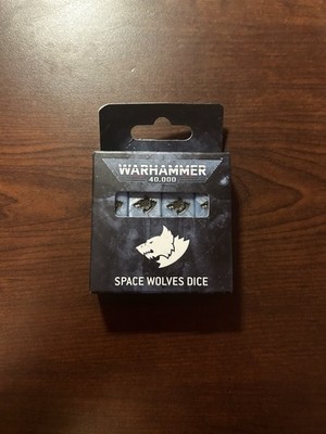 Warhammer 40000 Space Wolves Dice Games Workshop New In Box Sealed