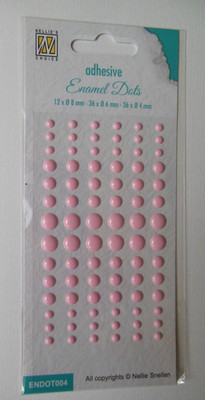 Enamel Dots Baby pink unterschiedliche Größen ENDOT004 Nellies Choice
