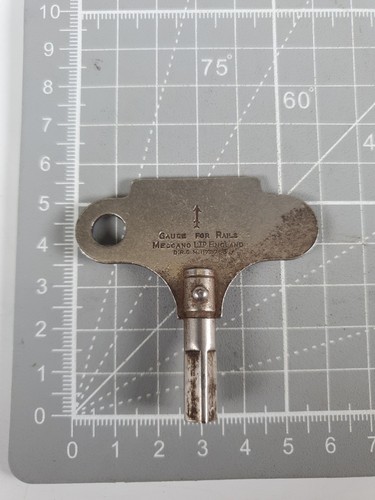 Llave de bobinado tren calibre O Hornby vintage de 3,5 mm Meccano DRGM 1172763 | Condition: Used