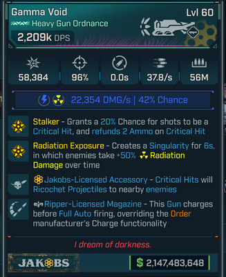 Borderlands 4   MODDED Pistol   Gamma Void Full Auto 2M DPS   Lvl 60   PS PC XB