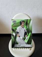 2025 Topps Chrome Black - Ben Rice #120 Green Refractor /99 (RC)