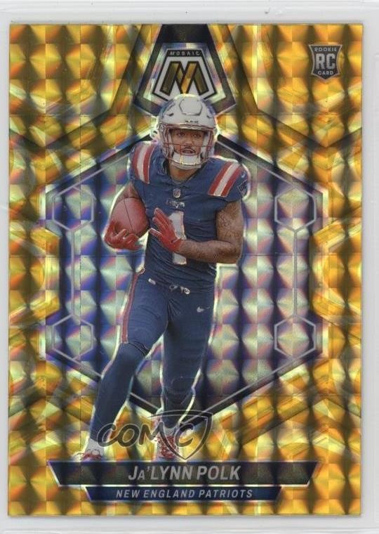 2024 Panini Mosaic Rookies Reactive Yellow Prizm Ja'Lynn Polk #337 Rookie RC 0a3