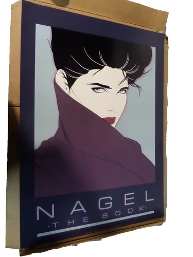 Vintage 36x26 Poster Print Patrick Nagel The Book 1985 Dumas