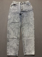 80s LEE Jeans Womens 12 Med Acid Wash High Waisted Mom Taper Made In USA