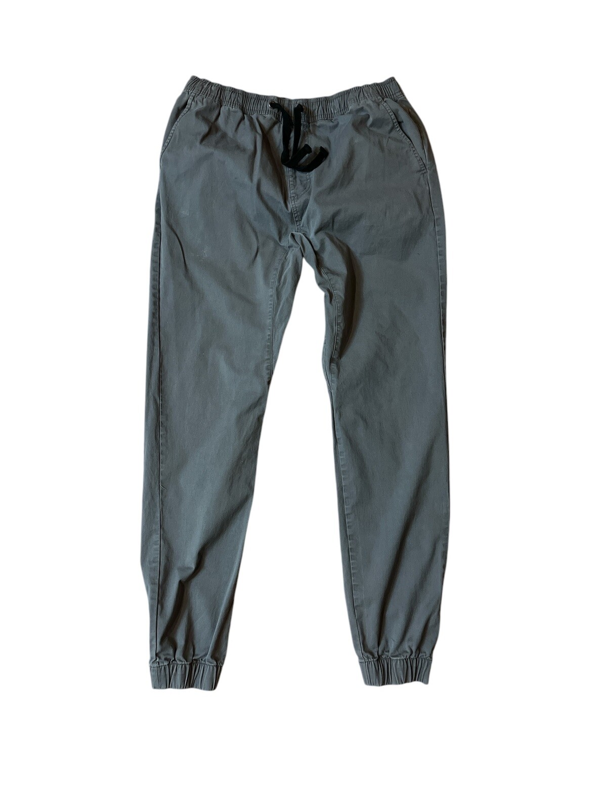 Crooks & Castles Mens Smoke Grey Tapered Jogger Pants Size 34 Drawstring