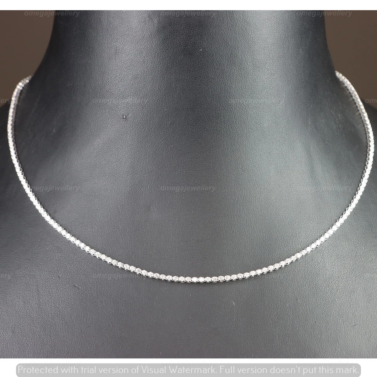 Used diamond tennis necklace deals