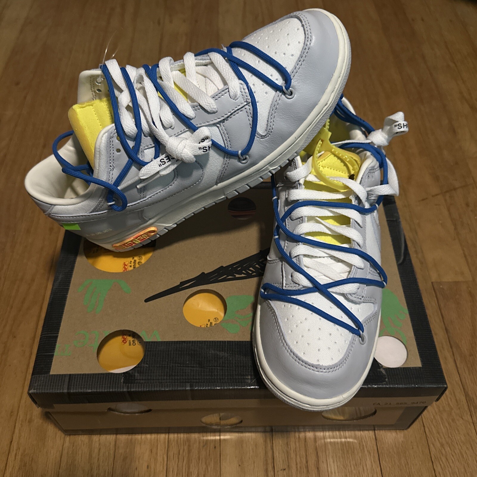 OFF WHITE X NIKE Taglia 9 5 Nike Off White x Dunk Low Lotto 10 di 50