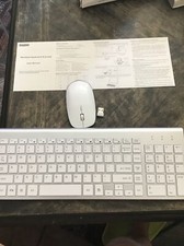 Wireless Keyboard and Mouse Combo, FENIFOX USB Slim 2.4G Wireless Keyboard