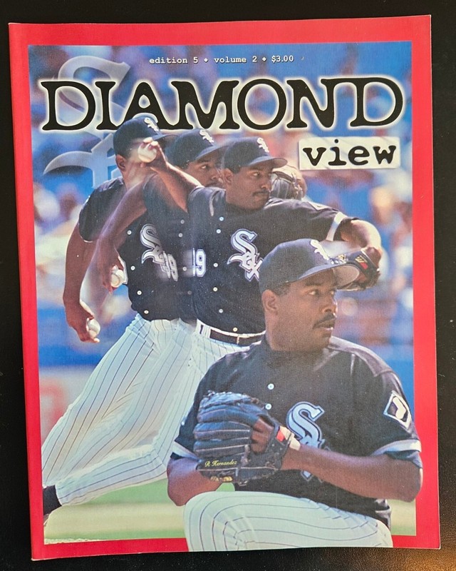 Diamond View Magazine 1996 Chicago White Sox Program Starting Pitchers E5 V2