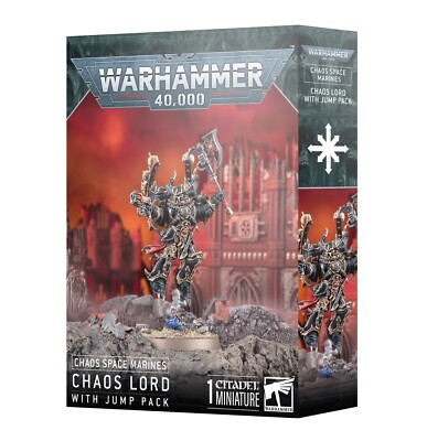 Warhammer 40k Chaos Space Marines Chaos Lord w/Jump Pack NEW IN BOX