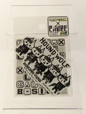 Biohazard B-Side Label Sticker Hound Wolf Squad Waterproof US SELLER