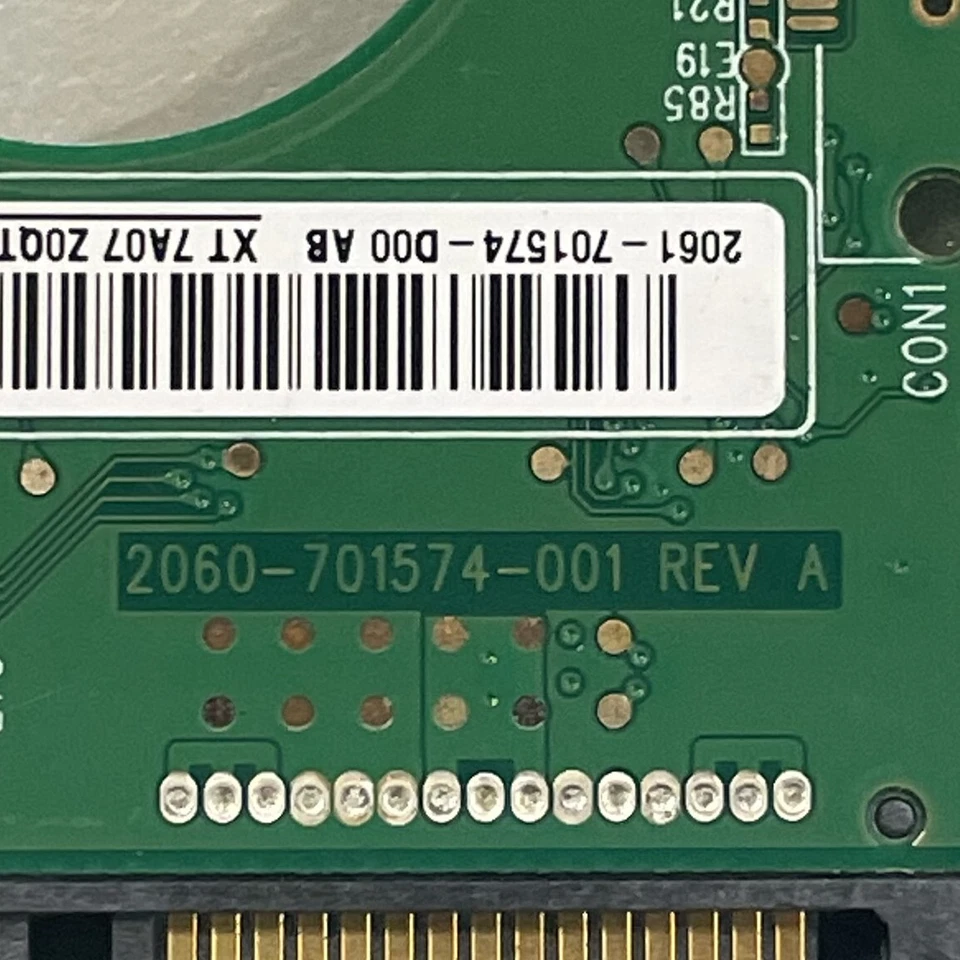 WD WD2500BEKT-60F3T1 2.5" SATA HDD PCB Board 2060-701574-001 REV A 499052-001 - Image 2 of 4