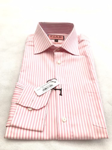 Shirt Brookland Pink White Stripe Work 