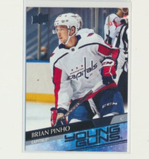 2020-21 Upper Deck Series 2 Young Guns 475 Brian Pinho Washington Capitals