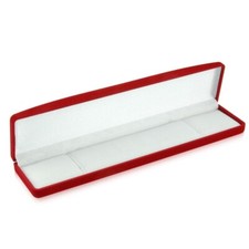 1pc Velvet Bracelet Box 1 1/4" h Watch Gift Box Velvet Watch Box Red Jewelry Box