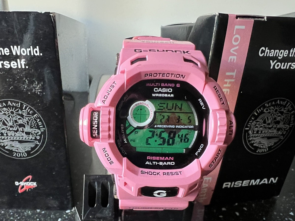 CASIO G-SHOCK GW-9200KJ-4JR pink RISEMAN 2010 MINT- price is