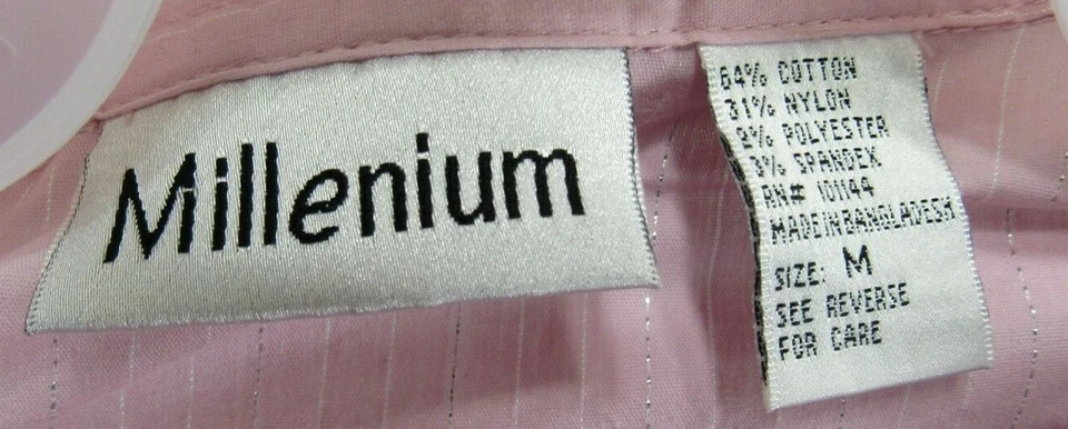 Top Millenium Talla M Rosa Cuello en V Manga Larga Carrera Negocios Foto 2 de 3