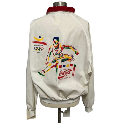 Coca Cola 1992 Barcelona Olympics Jacket Men’s Size XL Swingster NWT - Picture 1 of 10