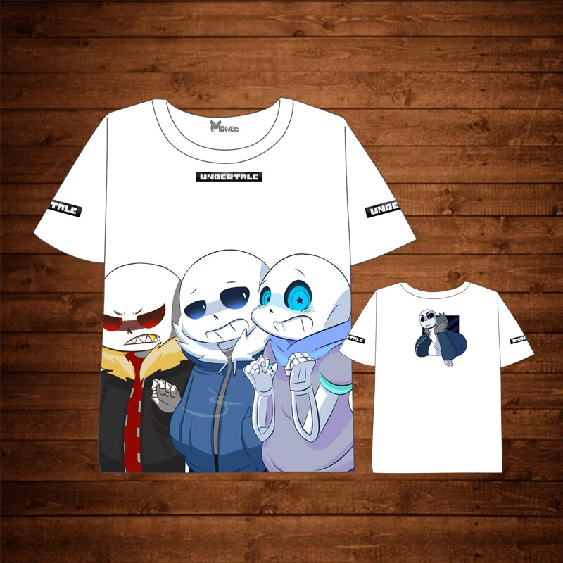 stribet karakterisere Alle slags Game Undertale My Skeleton Sans Anime T-Shirts Short Sleeve Round Collar  Unisex | eBay