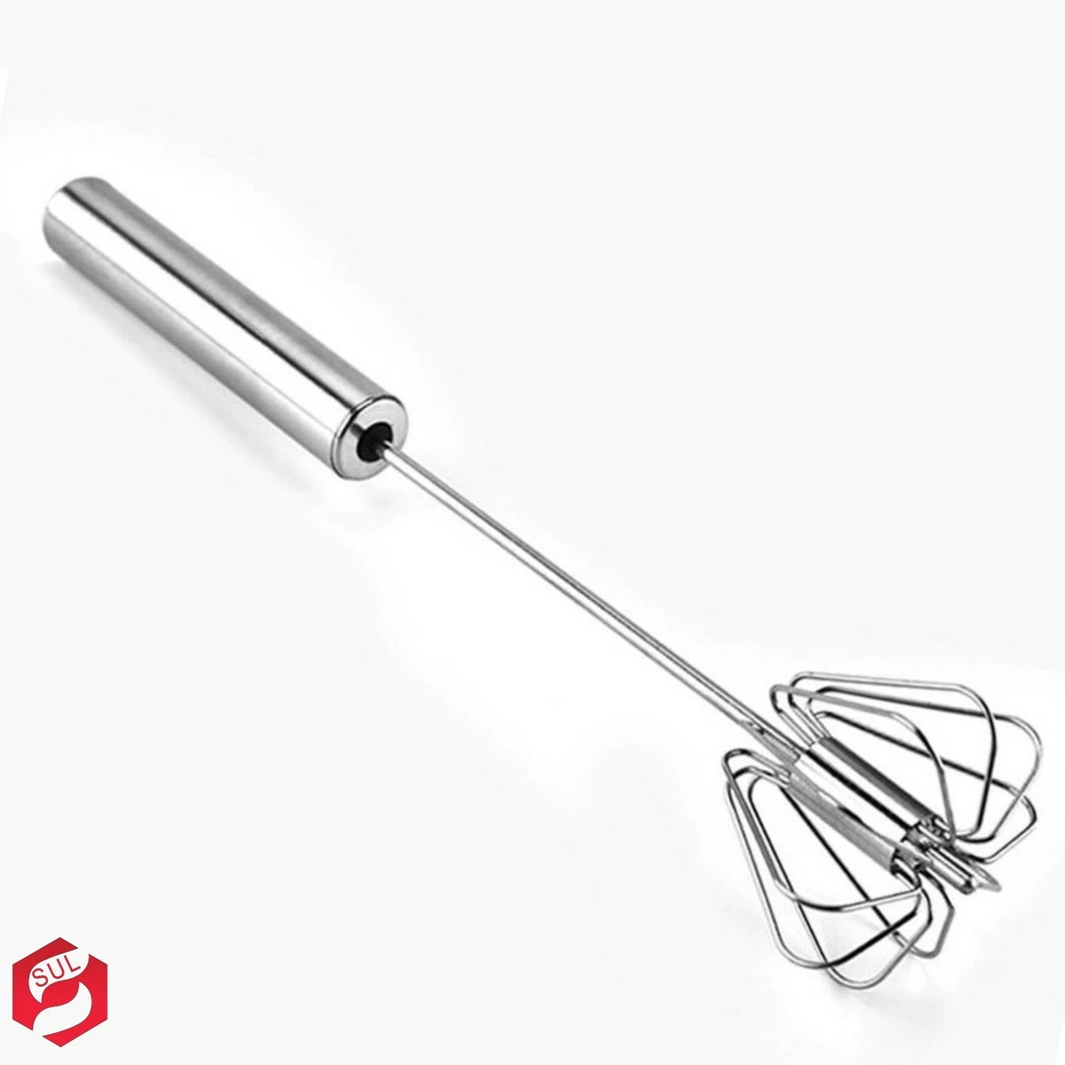 Manual Egg Beater, Hand Mixer Egg Beater Stainless Steel Plastic Hand Crank  Autorotation Effort Saving Manual Hand Mixer for Home Kitchen