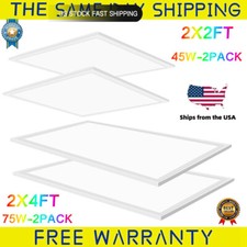 LED Flat Panel Light 2x4FT 75W 2X2FT 45W Recessed Backlit Troffer Light,Dimmable