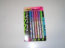 Vintage BIC Wavelengths Rad Writers 1991 Pack of 6 SEALED Made in USA Deadstock