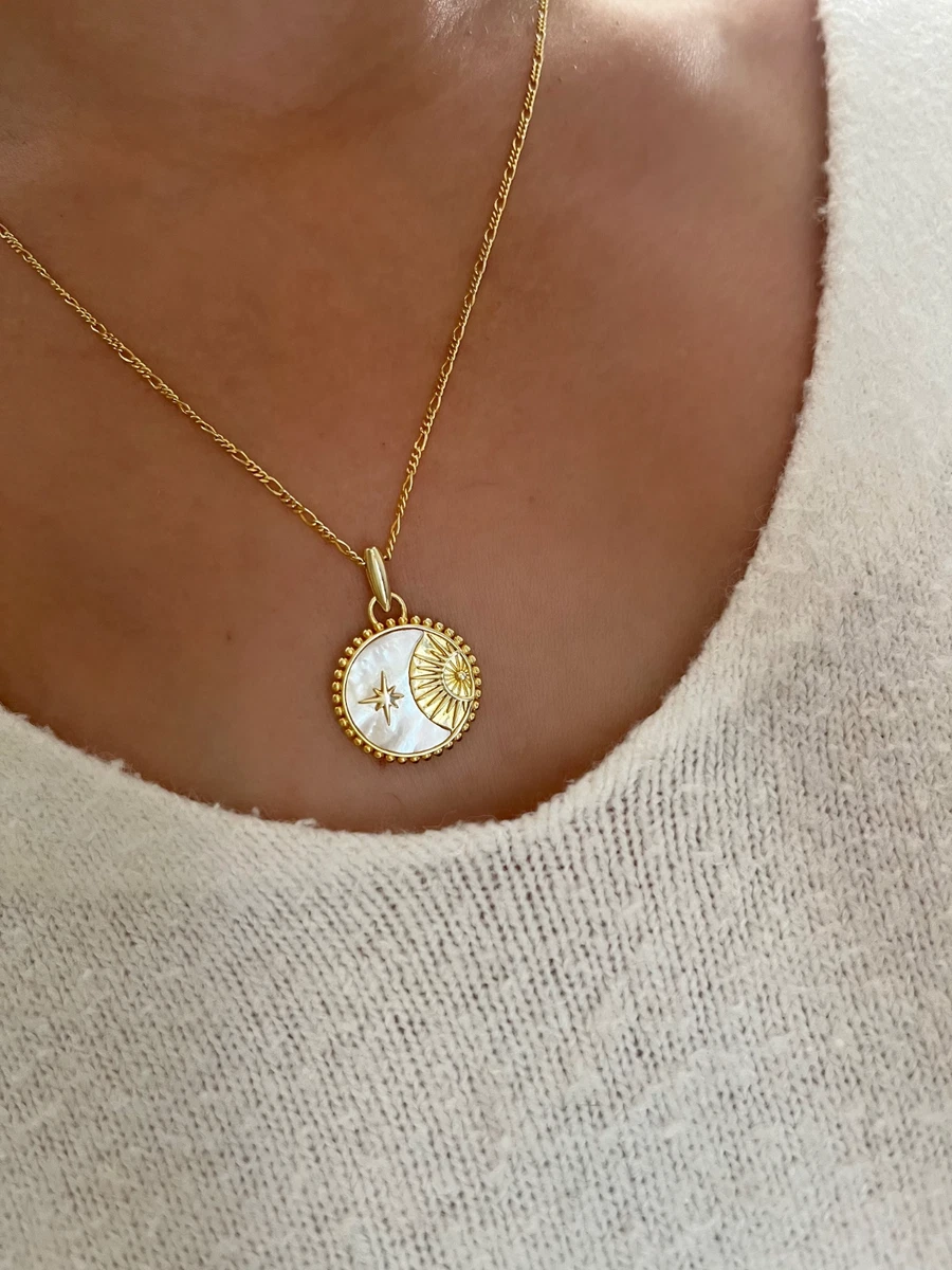 Soleil Hex Pendant Necklace