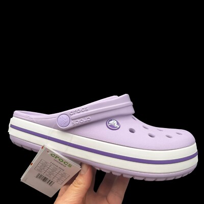 Crocs Crocband Clog | Slip on Casual Water Shoes Lavender  display picture 1