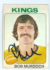 Bob Murdoch autographed hockey card (Los Angeles Kings) 1975 O Pee Chee #33